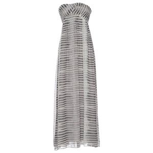 Armani Exchange Strapless Maxi Chiffon Dress